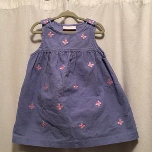 Vintage corduroy jumper with butterflies, 24 month